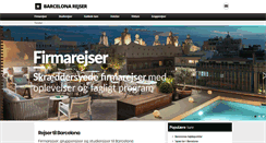 Desktop Screenshot of barcelona-rejser.dk